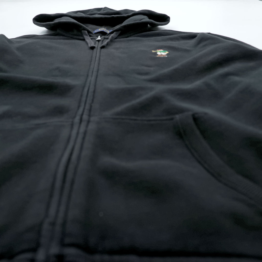 Polo Ralph Lauren Polo Bear Zip Up Hoodie L Black