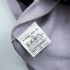 BURBERRY 日本製 オックスフォード ボタンダウンシャツ XL パープル 胸ポケット 刺繍 ロゴ