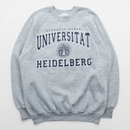 JERZEES 90s Raglan Sleeve College Sweatshirt, Size M, Gray, HEIDELBERG