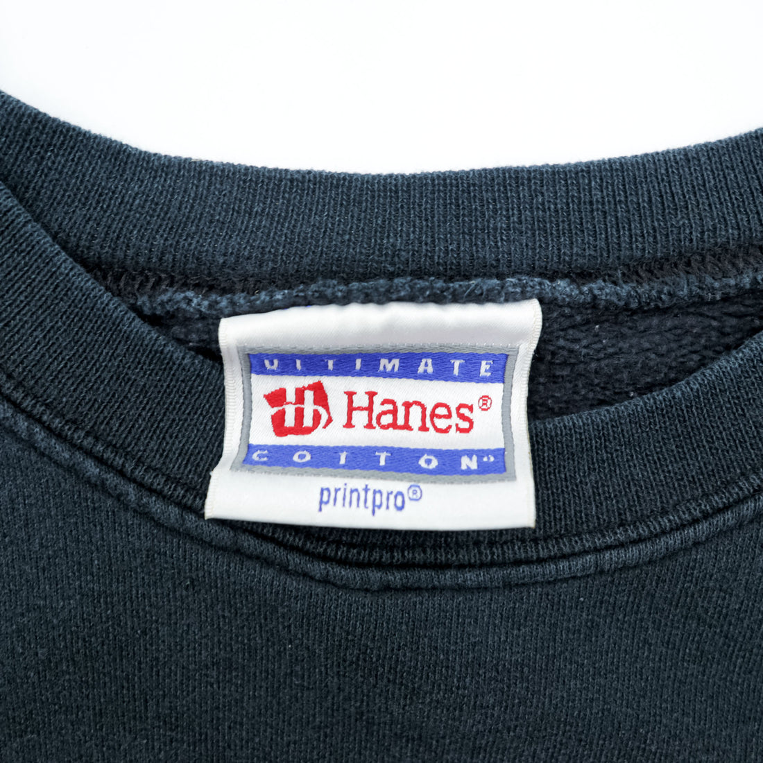 Hanes 90年代 ヴィンテージ カレッジ スウェット トレーナー XL ブラック ULTIMATE コットン CLOVIS WEST SOFTBALL