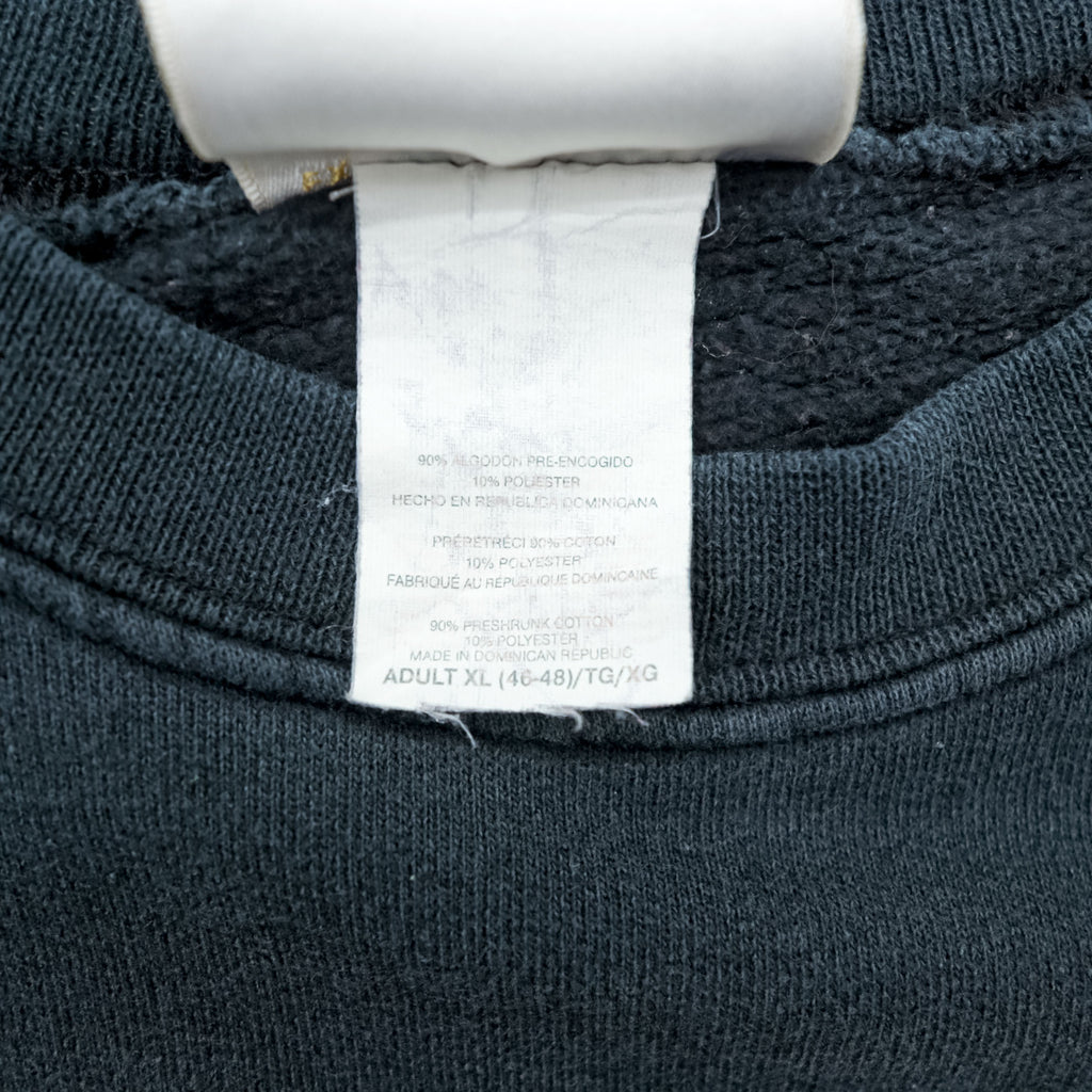 Hanes 90年代 ヴィンテージ カレッジ スウェット トレーナー XL ブラック ULTIMATE コットン CLOVIS WEST SOFTBALL