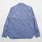 BUZZ RICKSON'S Japan-Made Chambray Shirt, Size L, Blue