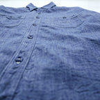 BUZZ RICKSON'S Japan-Made Chambray Shirt, Size L, Blue