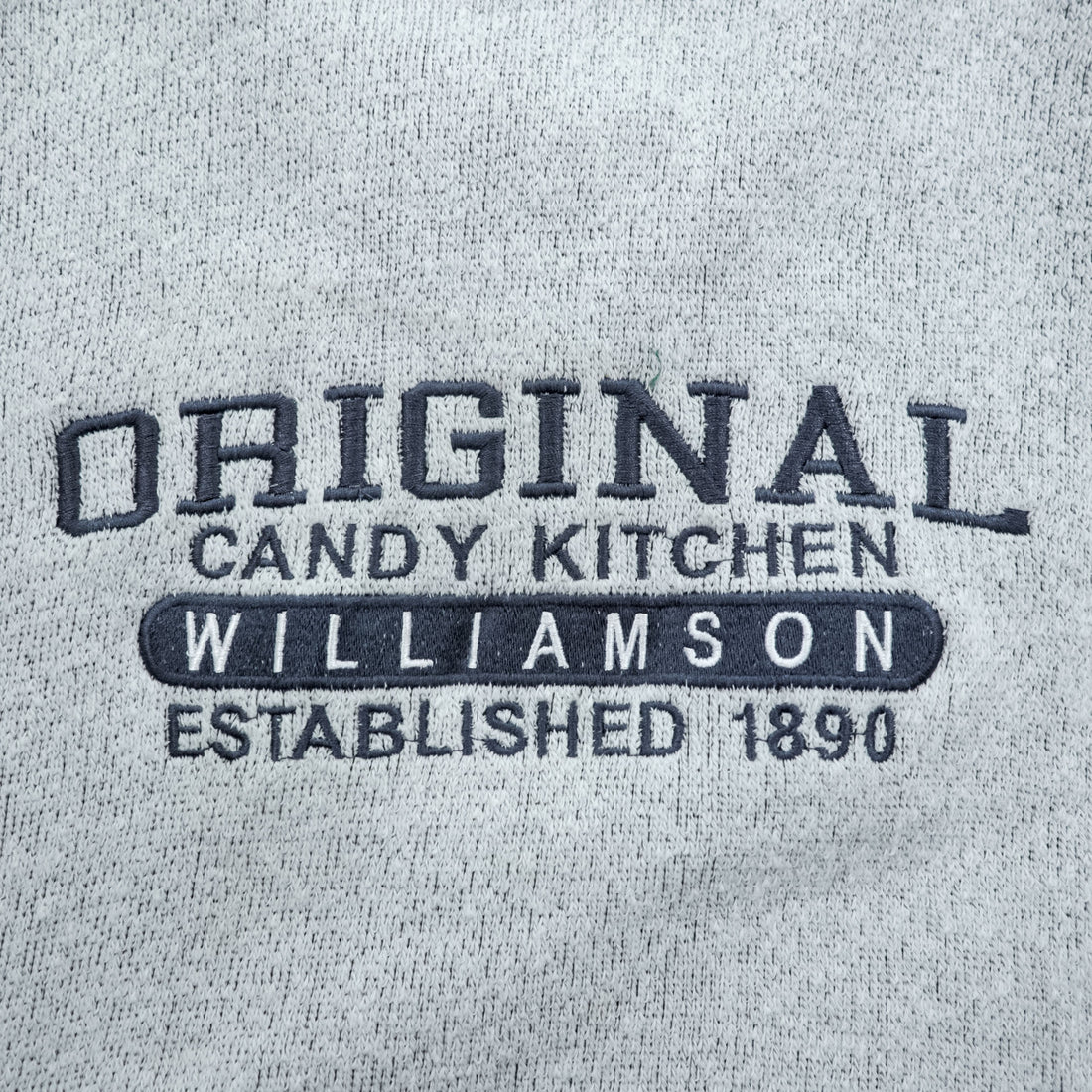 ESY SURF CO. 00年代 ヴィンテージ カレッジ 刺繍 スウェット トレーナー XL グレー ORIGINAL CANDY KITCHEN WILLIAMSON