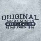 ESY SURF CO. 00年代 ヴィンテージ カレッジ 刺繍 スウェット トレーナー XL グレー ORIGINAL CANDY KITCHEN WILLIAMSON