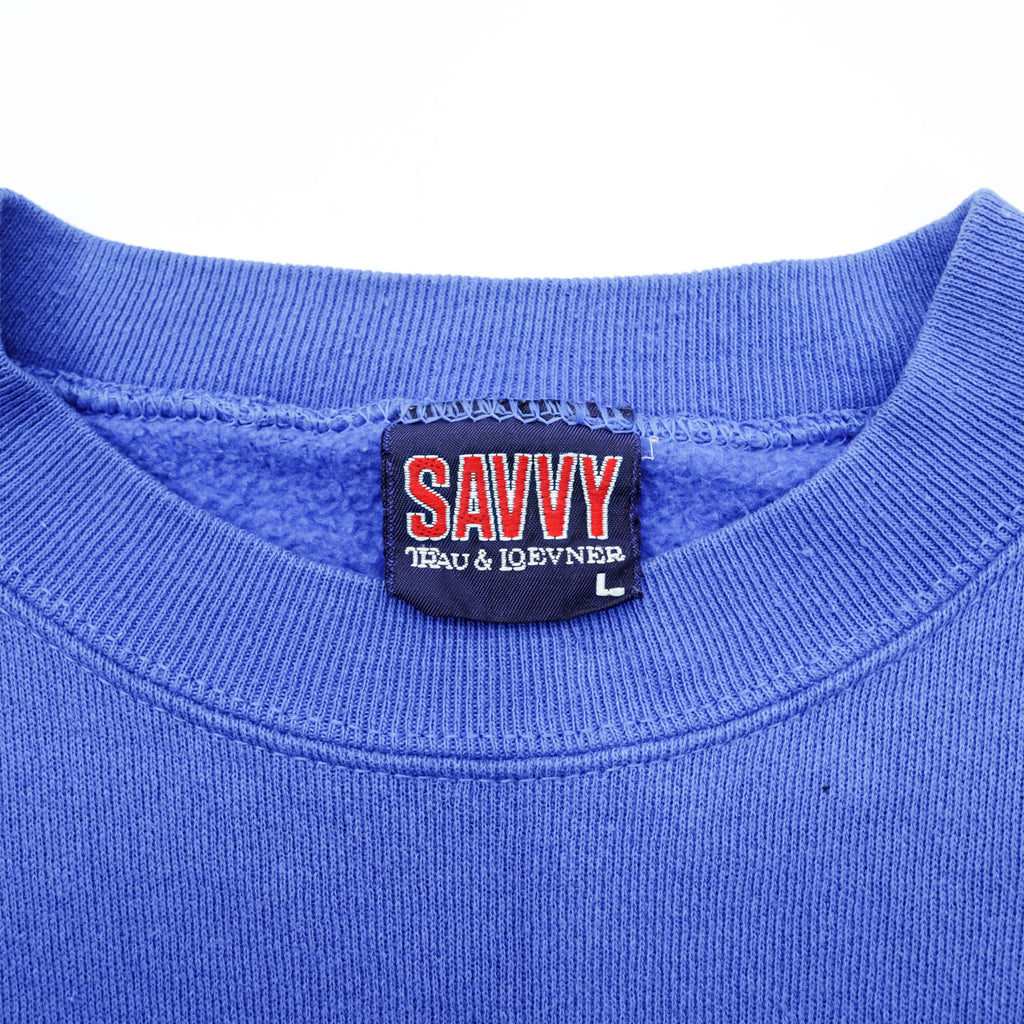 SAVVY 90年代 ヴィンテージ NCAA スウェット トレーナー L ブルー Seton Hall PIRATES