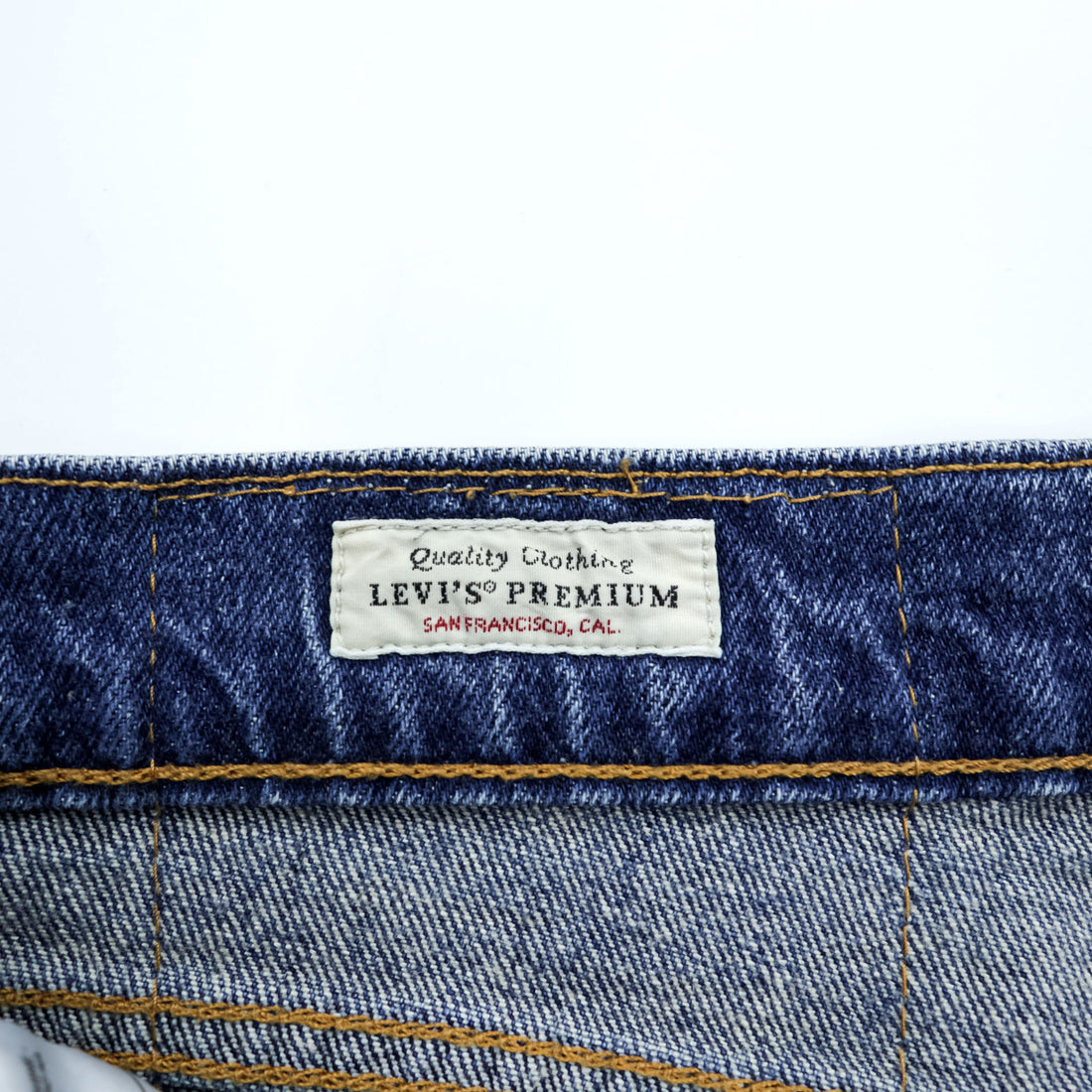 Levi Strauss Denim Pants Jeans M Stretch Blue HI-BALL ROLL MEN JEANS Big E 57783-0025
