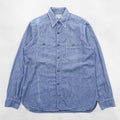 BUZZ RICKSON'S Japan-Made Chambray Shirt, Size M, Blue