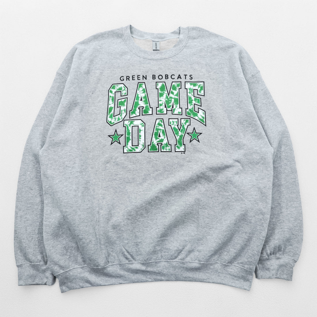 GILDAN Heavy Blend カレッジ スウェット トレーナー XXL グレー GREEN BOBCATS GAME DAY