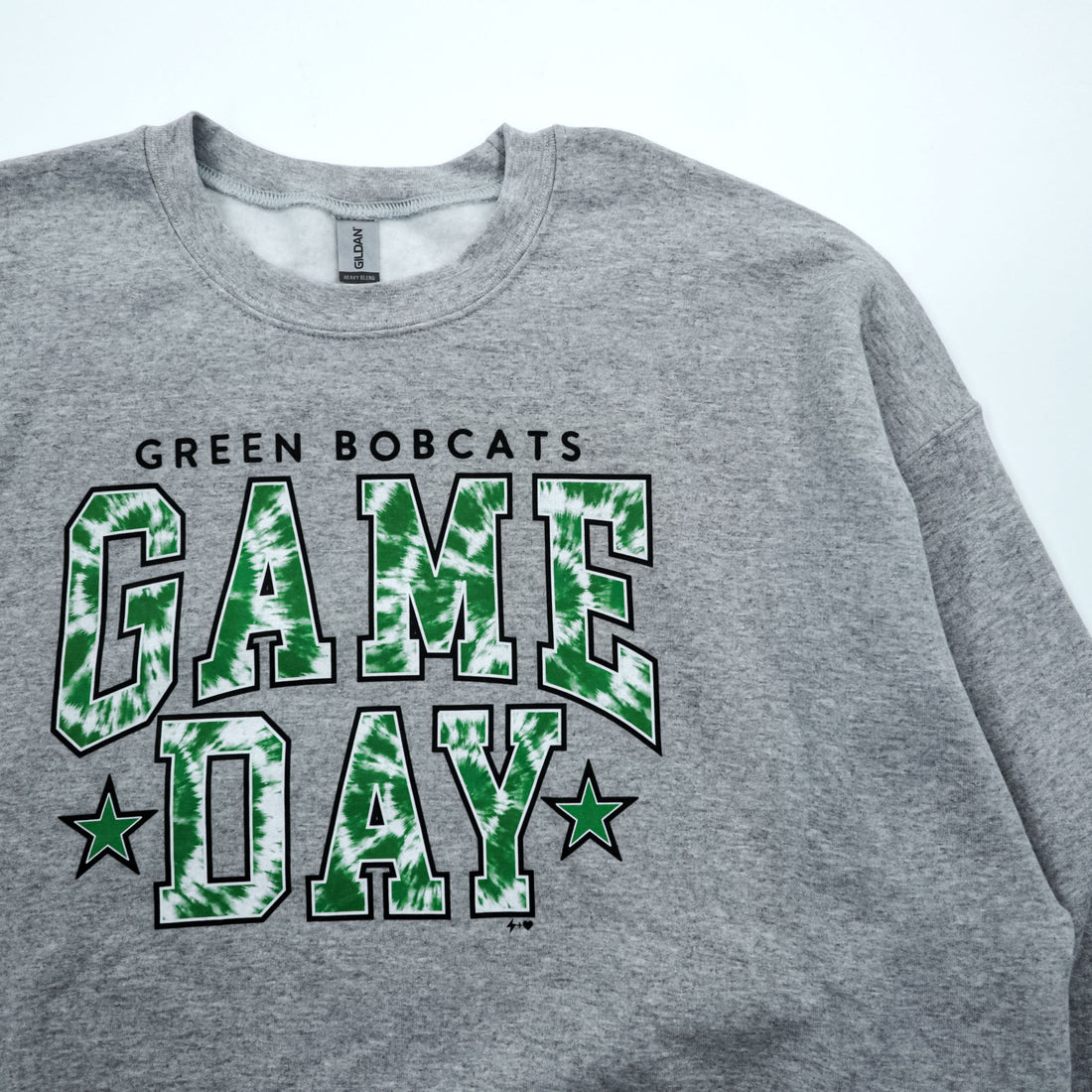 GILDAN Heavy Blend カレッジ スウェット トレーナー XXL グレー GREEN BOBCATS GAME DAY