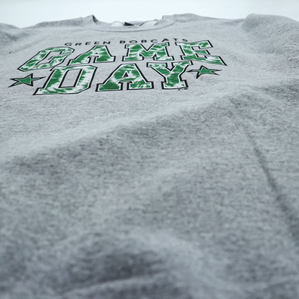 GILDAN Heavy Blend カレッジ スウェット トレーナー XXL グレー GREEN BOBCATS GAME DAY