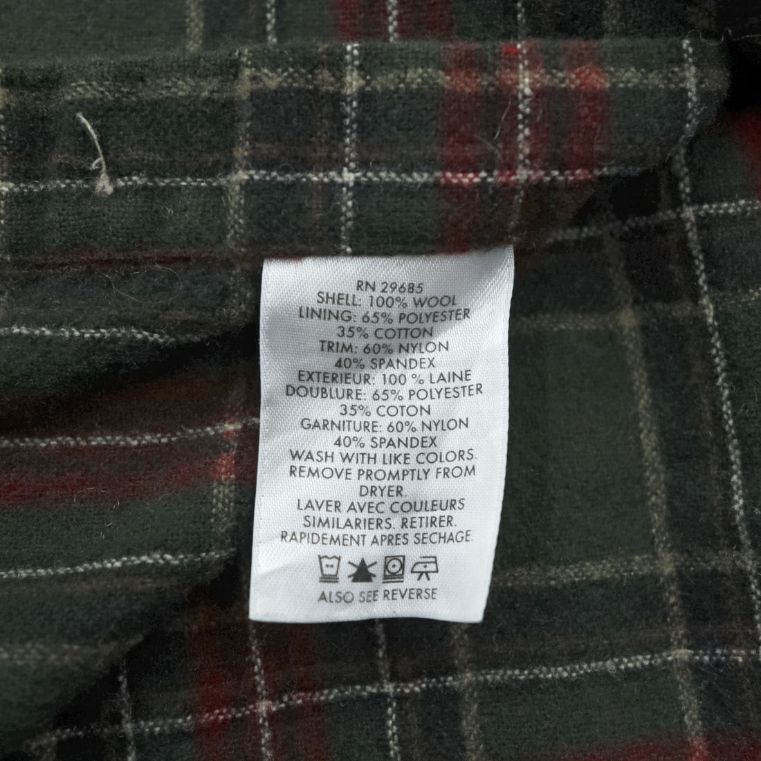 PENDLETON Flannel Shirt L Checked Green, Red Elbow Patch