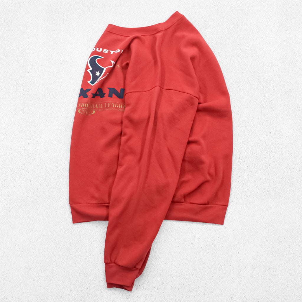 CSA 90年代 USA製 ヴィンテージ スウェット トレーナー L レッド コットン HOUSTON TEXANS