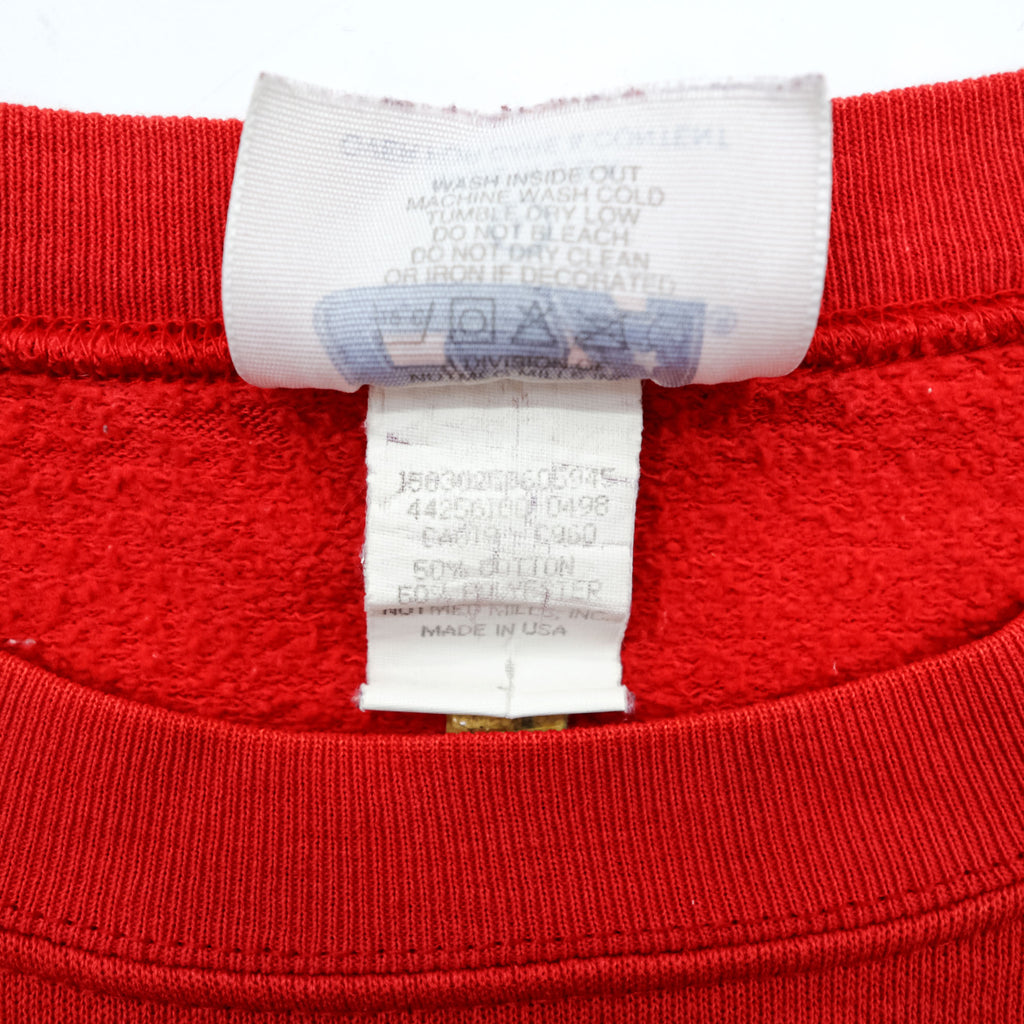 CSA 90年代 USA製 ヴィンテージ スウェット トレーナー L レッド コットン HOUSTON TEXANS