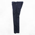 Polo Ralph Lauren Dark Indigo Denim Jeans 32x30 Straight Slim Black Leather Patch