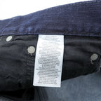 Polo Ralph Lauren Dark Indigo Denim Jeans 32x30 Straight Slim Black Leather Patch