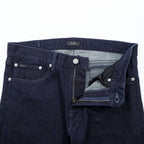 Polo Ralph Lauren Dark Indigo Denim Jeans 32x30 Straight Slim Black Leather Patch