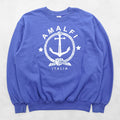 FRUIT OF THE LOOM スウェット トレーナー M ブルー ヨーロッパライン AMALFI ITALIA アンカー モロッコ製