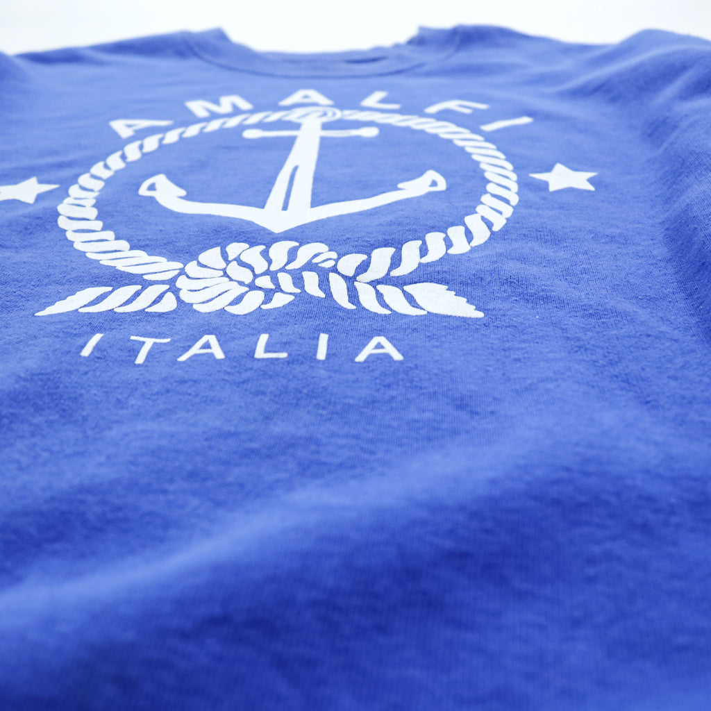 FRUIT OF THE LOOM スウェット トレーナー M ブルー ヨーロッパライン AMALFI ITALIA アンカー モロッコ製