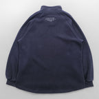 SINA COVA ハーフジップ スウェット トレーナー L ネイビー コットン ハイネック