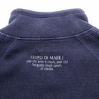 SINA COVA ハーフジップ スウェット トレーナー L ネイビー コットン ハイネック