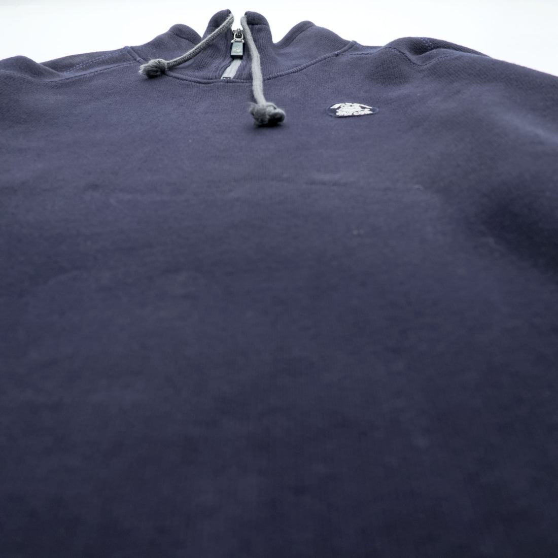 SINA COVA ハーフジップ スウェット トレーナー L ネイビー コットン ハイネック