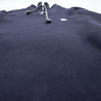 SINA COVA ハーフジップ スウェット トレーナー L ネイビー コットン ハイネック