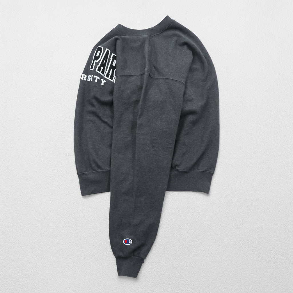 Champion カレッジ スウェット トレーナー S グレー 裏起毛 コットン ECO FLEECE POINT PARK