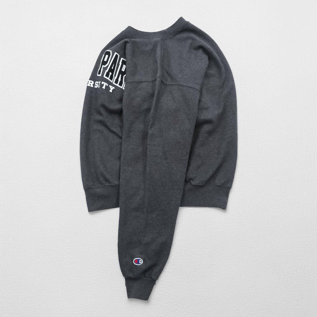 Champion カレッジ スウェット トレーナー S グレー 裏起毛 コットン ECO FLEECE POINT PARK