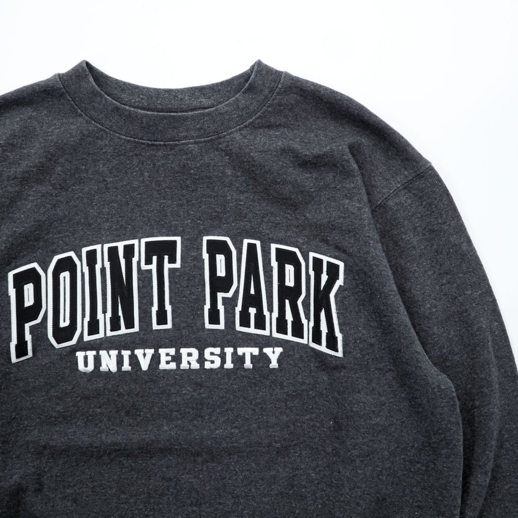 Champion カレッジ スウェット トレーナー S グレー 裏起毛 コットン ECO FLEECE POINT PARK