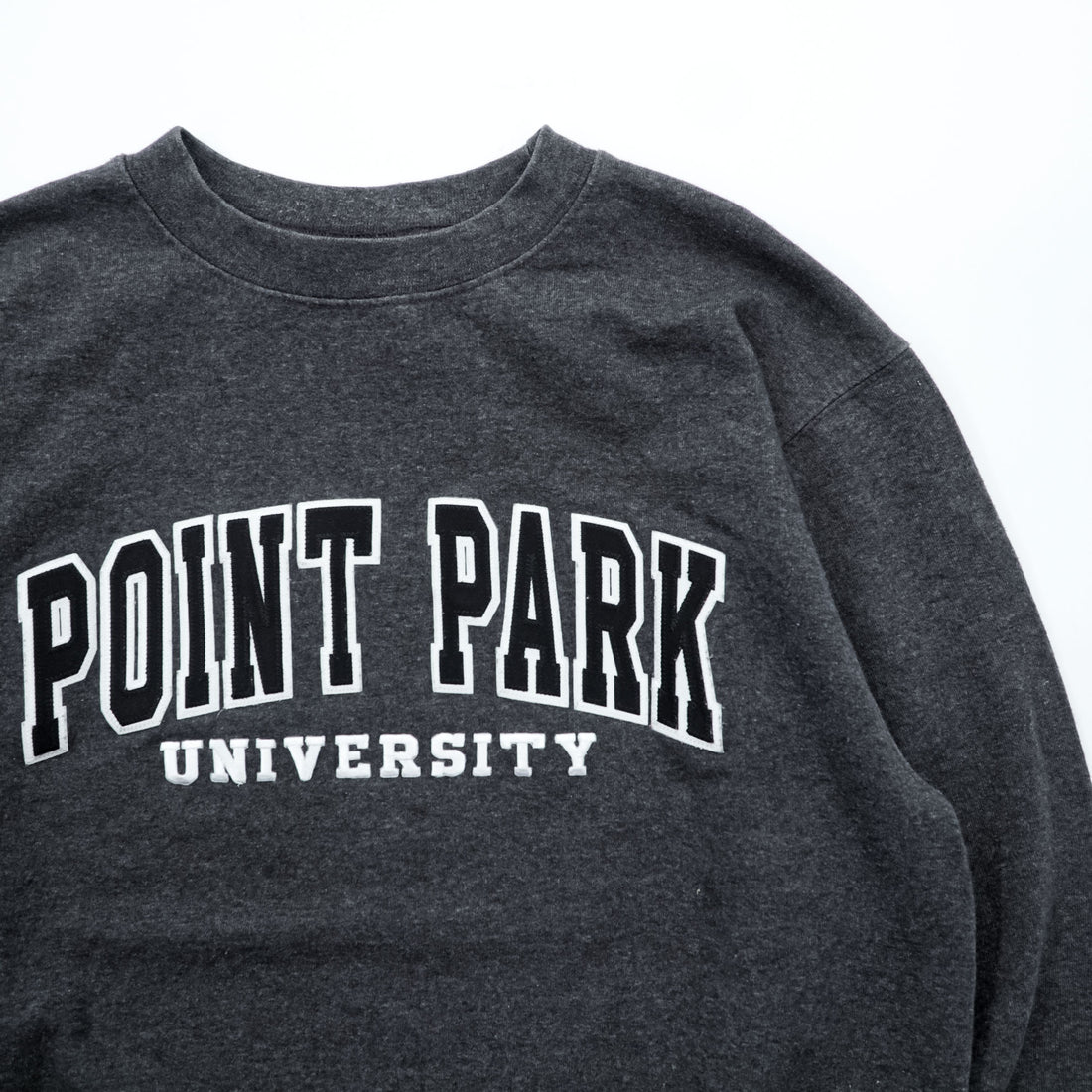 Champion カレッジ スウェット トレーナー S グレー 裏起毛 コットン ECO FLEECE POINT PARK