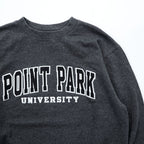 Champion カレッジ スウェット トレーナー S グレー 裏起毛 コットン ECO FLEECE POINT PARK