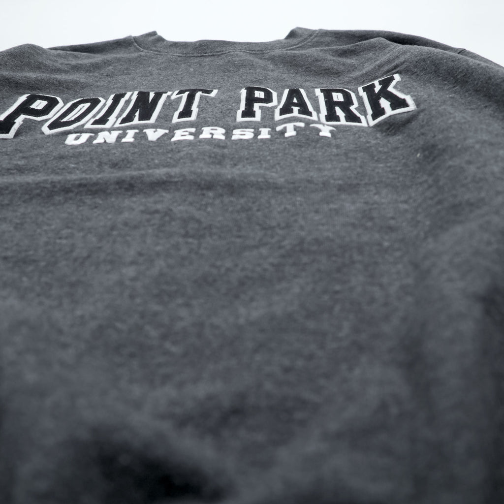 Champion カレッジ スウェット トレーナー S グレー 裏起毛 コットン ECO FLEECE POINT PARK