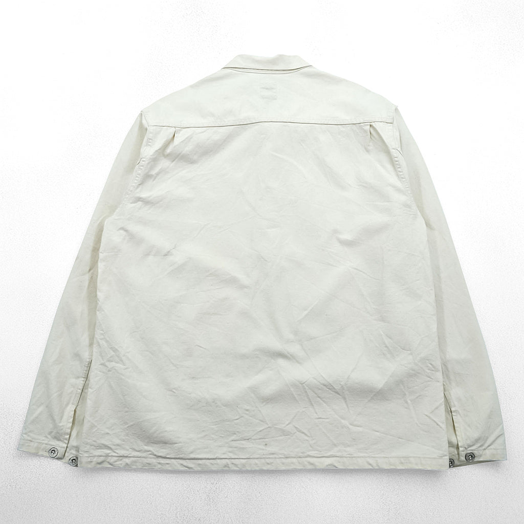 FOB FACTORY 日本製 US ARMY ミリタリー プルオーバーシャツ ジャケット XL ナチュラル ホワイト F2443