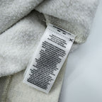 Polo Ralph Lauren ヴィンテージ加工 染み込み プリント 後付け パーカー M グレー 総柄 プルオーバー コットン 飼料袋