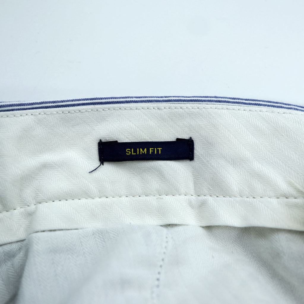 Polo Ralph Lauren シアサッカー ストライプ スラックス パンツ L ブルー ホワイト