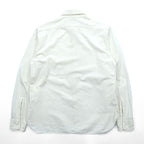 BUZZ RICKSON'S 日本製 シャンブレー ワークシャツ S ホワイト 生成り 胸ポケット コットン