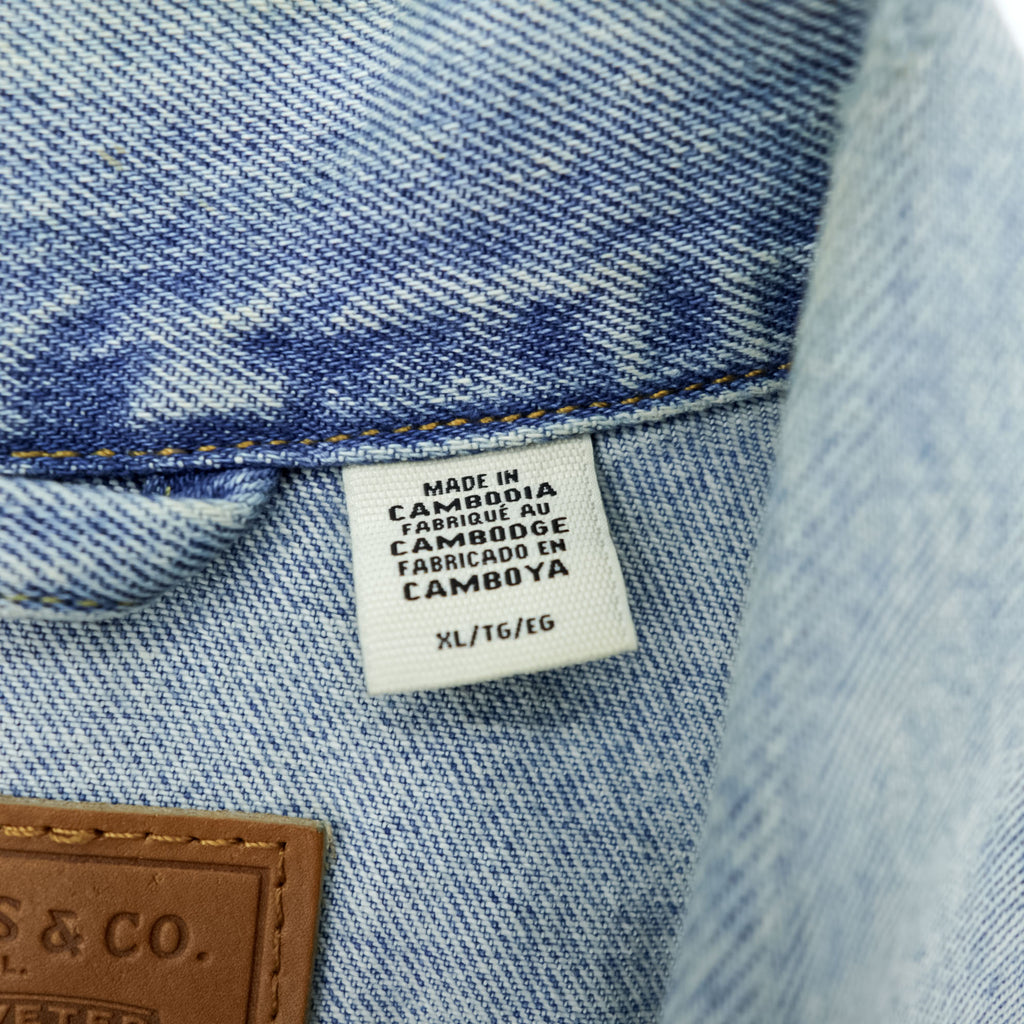 Levi's PREMIUM 大戦モデル 1st ビッグE ダメージ加工 デニム トラッカージャケット Gジャン XL シンチバック TYPE 1 短丈 ダブルプリーツ A3174-0006