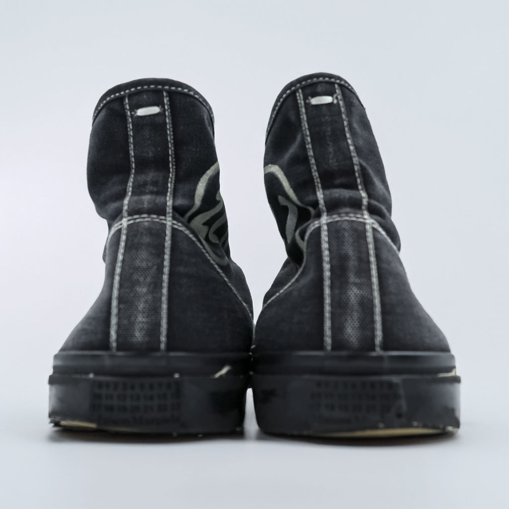Maison Margiela タビ キャンバス ハイ 足袋 ハイカットスニーカー 26cm キャンバス ブラック 22 S37WS0577