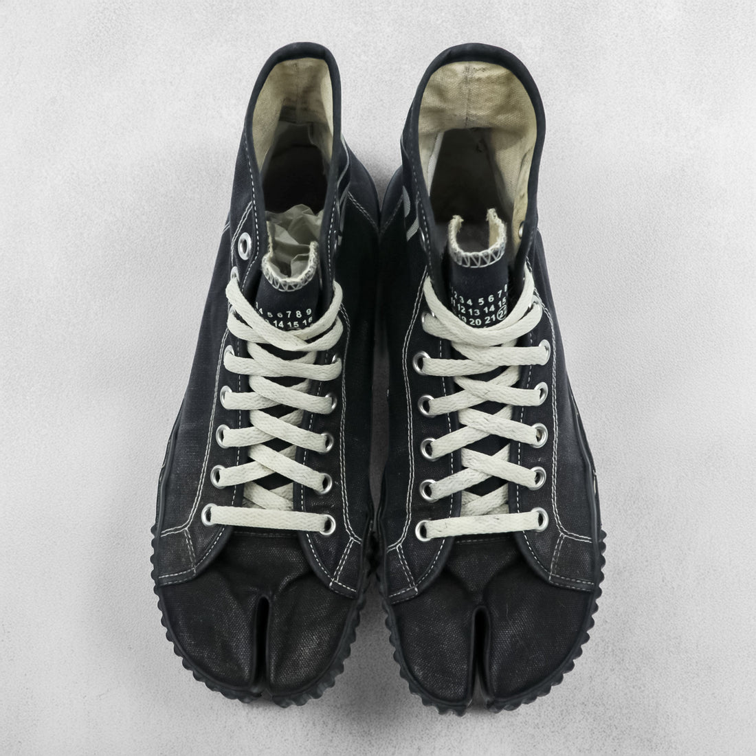 Maison Margiela タビ キャンバス ハイ 足袋 ハイカットスニーカー 26cm キャンバス ブラック 22 S37WS0577