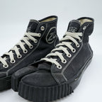 Maison Margiela タビ キャンバス ハイ 足袋 ハイカットスニーカー 26cm キャンバス ブラック 22 S37WS0577