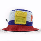 Polo Ralph Lauren リバーシブル カラーブロックド バケットハット メッシュポケット バンジーコード