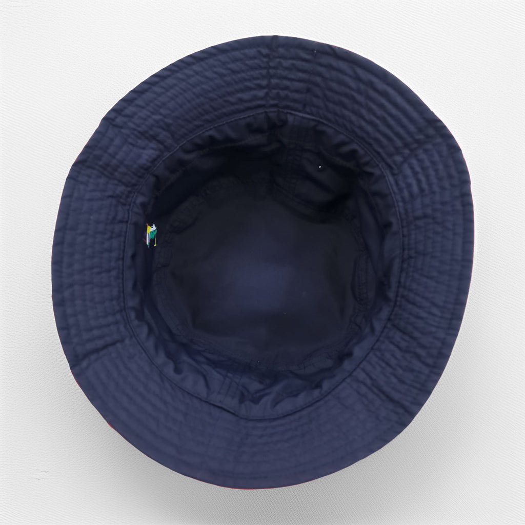 Polo Ralph Lauren リバーシブル カラーブロックド バケットハット メッシュポケット バンジーコード