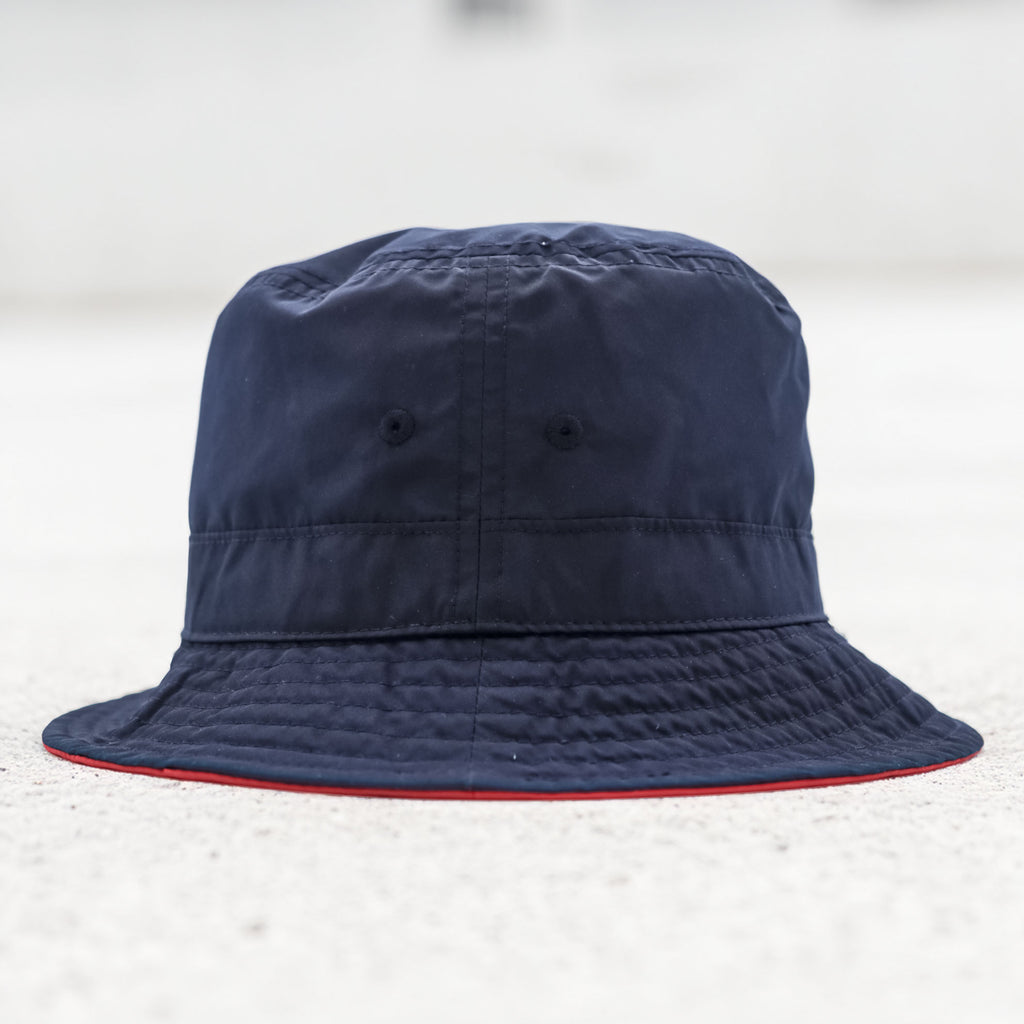 Polo Ralph Lauren リバーシブル カラーブロックド バケットハット メッシュポケット バンジーコード