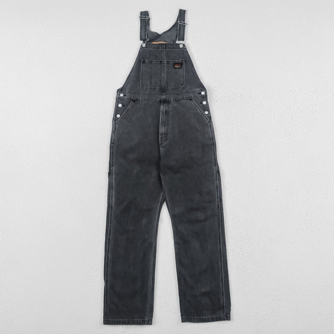 Levi's ユーズド加工 ブラックデニム オーバーオール サロペット M グレー 79107-0006