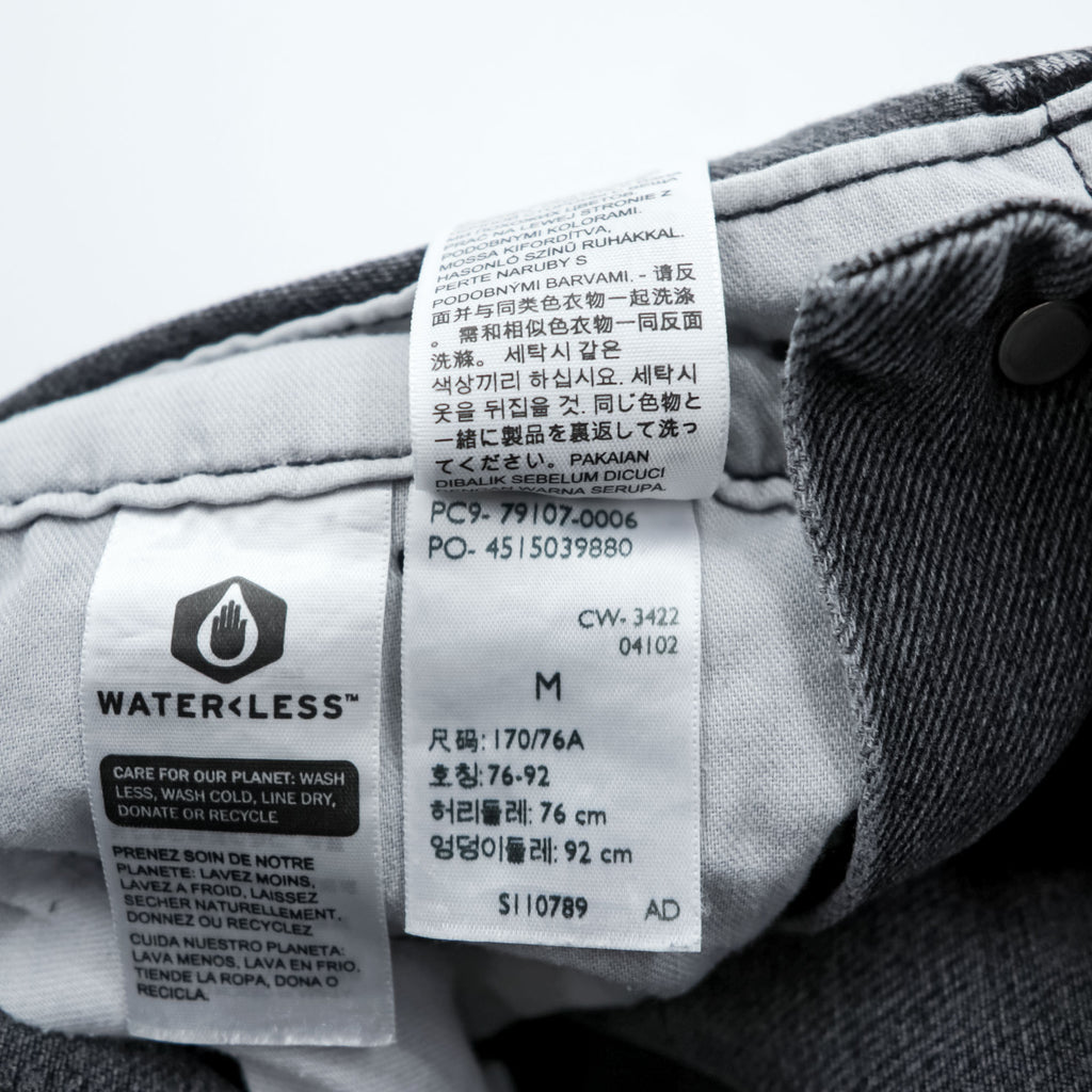 Levi's ユーズド加工 ブラックデニム オーバーオール サロペット M グレー 79107-0006