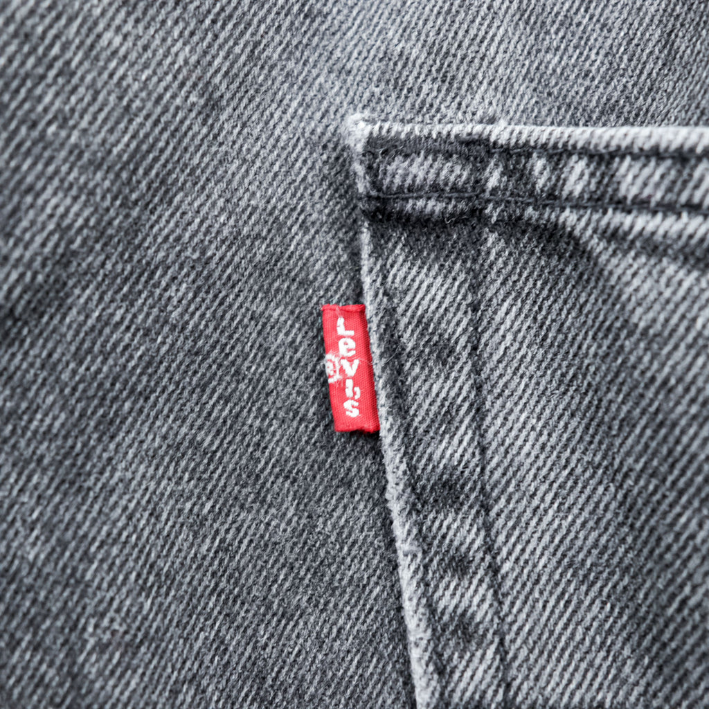 Levi's ユーズド加工 ブラックデニム オーバーオール サロペット M グレー 79107-0006