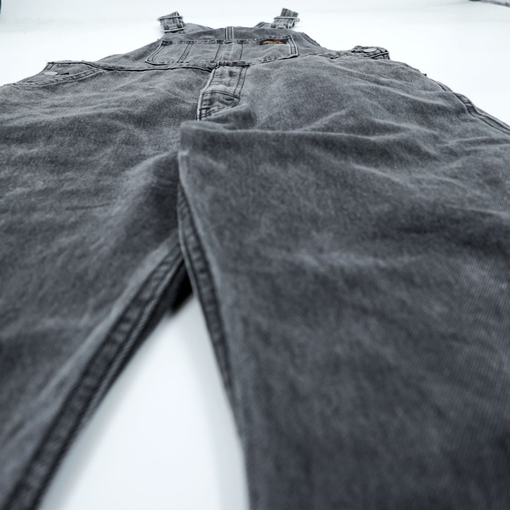 Levi's ユーズド加工 ブラックデニム オーバーオール サロペット M グレー 79107-0006