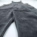 Levi's ユーズド加工 ブラックデニム オーバーオール サロペット M グレー 79107-0006