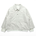 URU TOKYO プルオーバーブルゾン レイヤードジャケット S ベージュ リネン 短丈 PULLOVER LAYERED BLOUSON 22SCL01 日本製